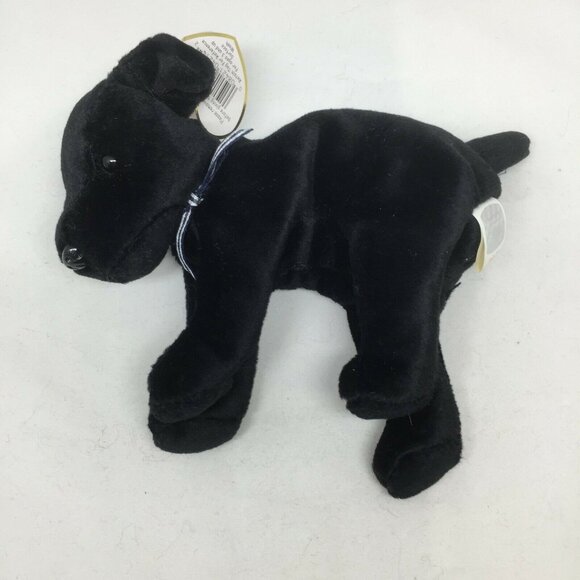 Ty Beanie Baby Luke Black Dog Plush Stuffed Animal Retired W Tag June 15 1998 - Picture 6 of 12